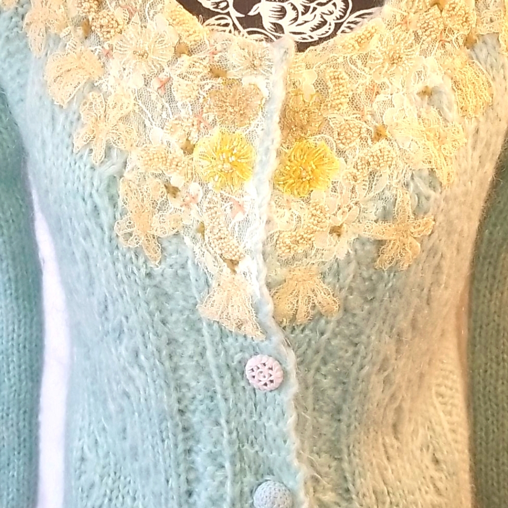 Free People Minty Green Sweater